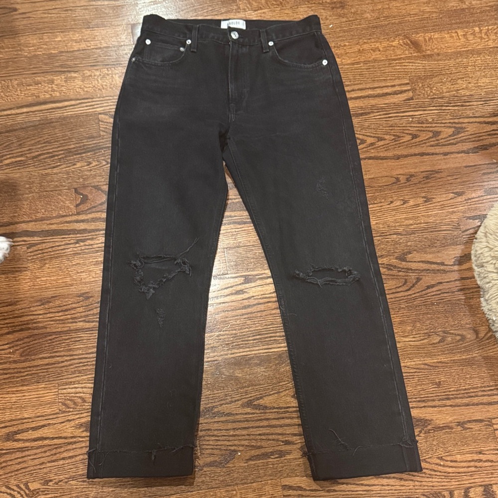 Agolde Cherie High Rise Straight in Distortion Size 28 100% Cotton